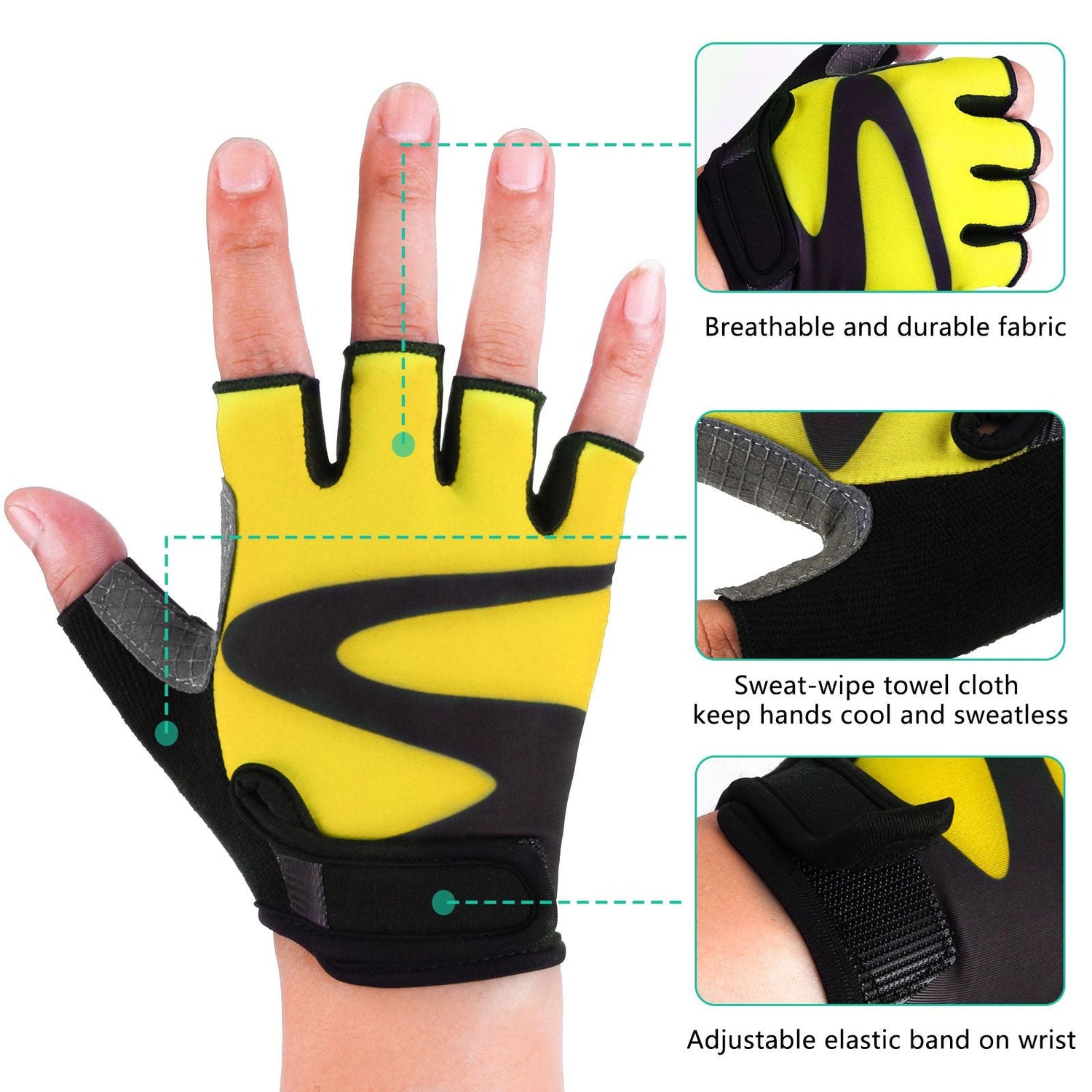 multi-functional weightlifting gloves Cycling Biker Gloves Fingerless Gym gloves Breathable MTB Accessories Motorcycle Sports Gloves Cycling Equipment