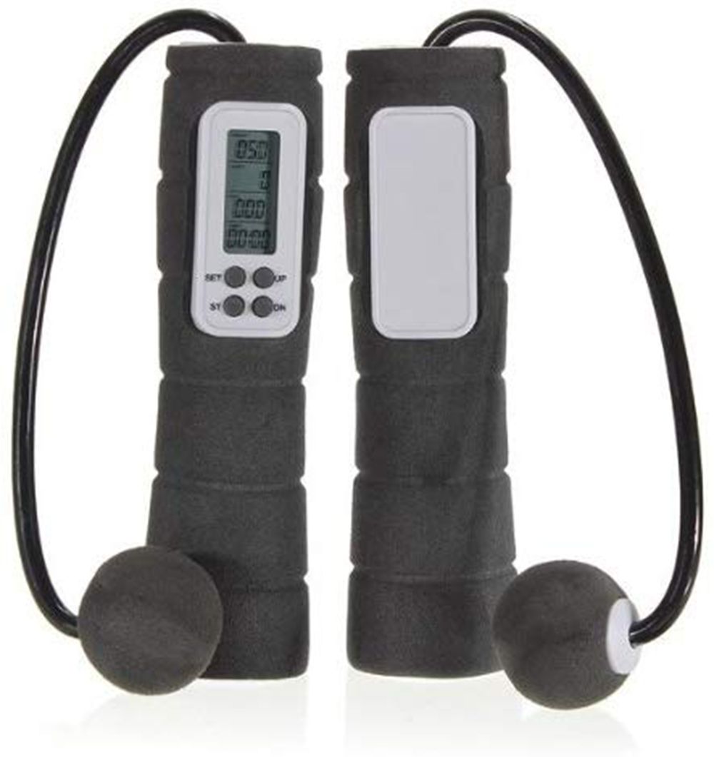 Speed Rope Adjustable Non-Slip Handles Portable Skip Rope Workout Jump Rope with Digital Counter Speed Rope Lightweight Bearing Rope Exercise Tool Fitness