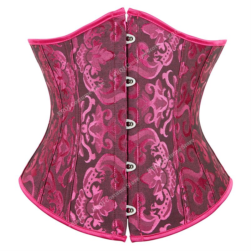 SEXY Gothic Under bust Corset and Waist trimmer cincher Bustiers Top Workout Shape Body Belt Plus size Lingerie S-6XL