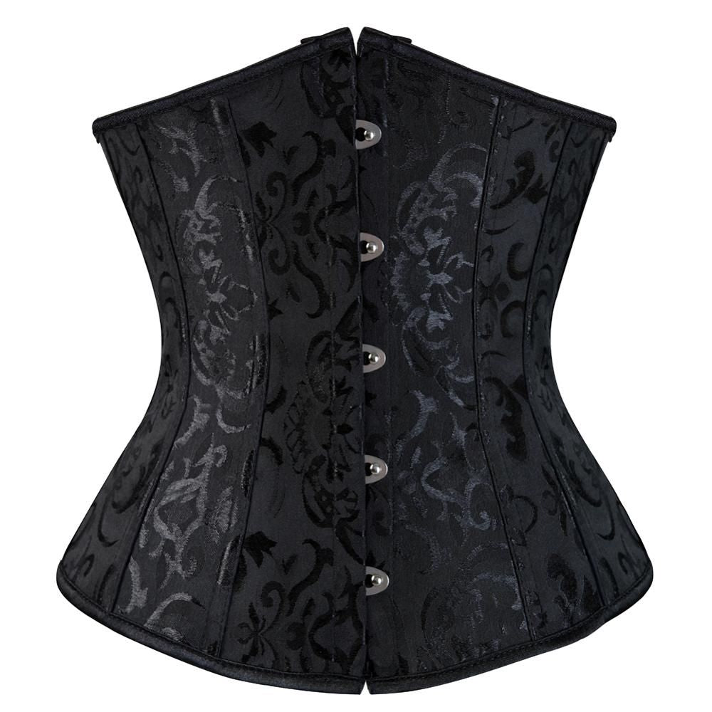 SEXY Gothic Under bust Corset and Waist trimmer cincher Bustiers Top Workout Shape Body Belt Plus size Lingerie S-6XL