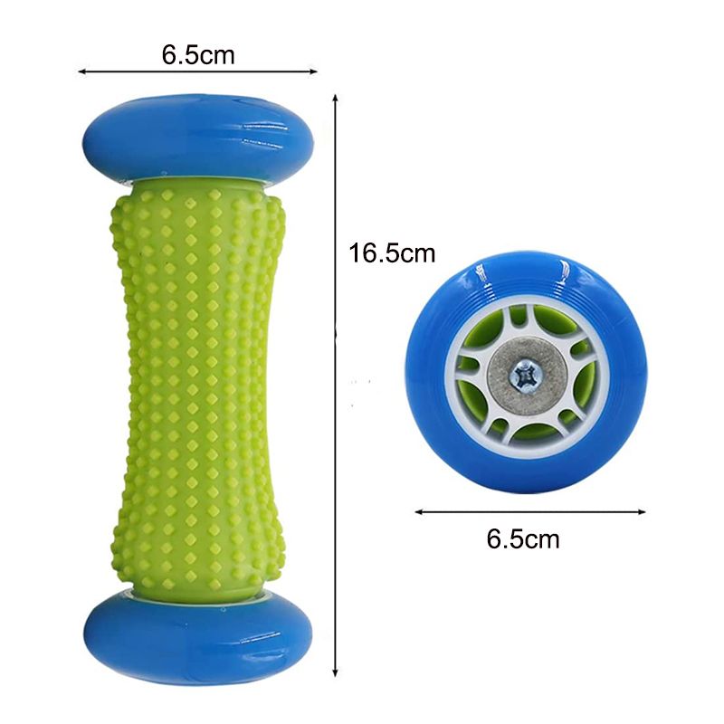 Foam Roller Massage for Relief Plantar Fasciitis and Heel Foot Arch Pain Reflexology Massager for Back Leg Hand Muscle Relaxation