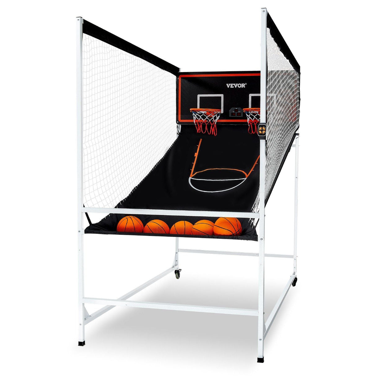 Interactive Dual Player Arcade Basketball Challenge - Home Game with Scoreboard & 8 Modes