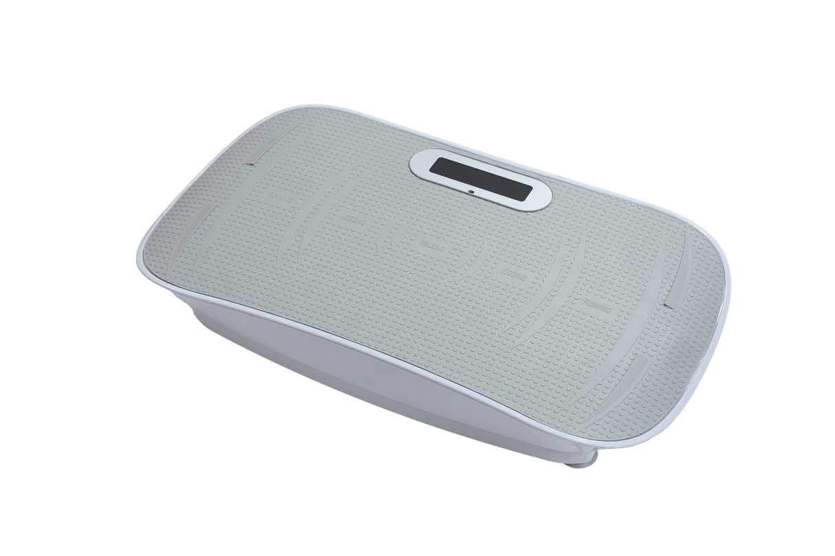 Full Body Vibration Plate Crazy Fitness Massage 10-Frequency Weight Loss & Fat Burner Shaking Machine For Unisex Grey 034