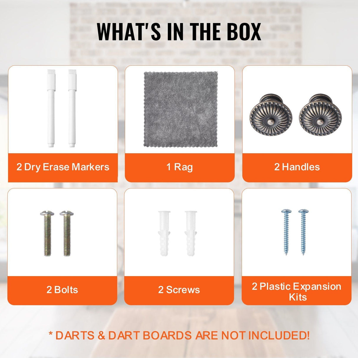 Solid Wood Dartboard Cabinet Official Size (Dart board Not Included)