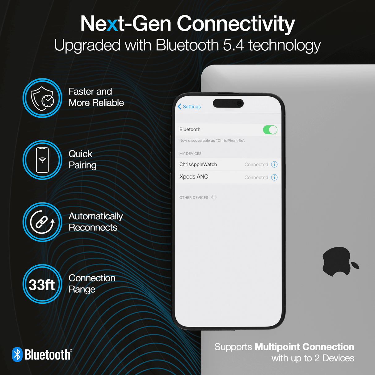 Active Noise Cancelling True Wireless Earbuds with Wireless Charging Case