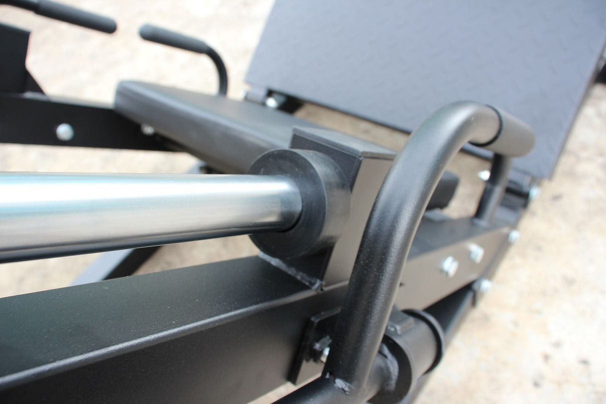 Leg Press Hack Squat Machine, Professional Adjustable Leg Press Machine for Home Gym with Linear Bearing, Specialty Hack Squat Machine for Full Lower Body Workout with Weight Storage