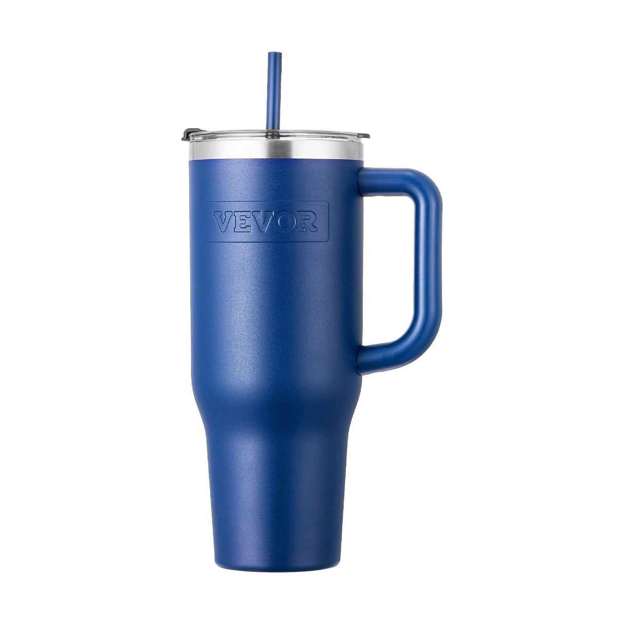 40 oz rambler Insulated tumbler Stainless Steel Coffee Cup Handheld Blue