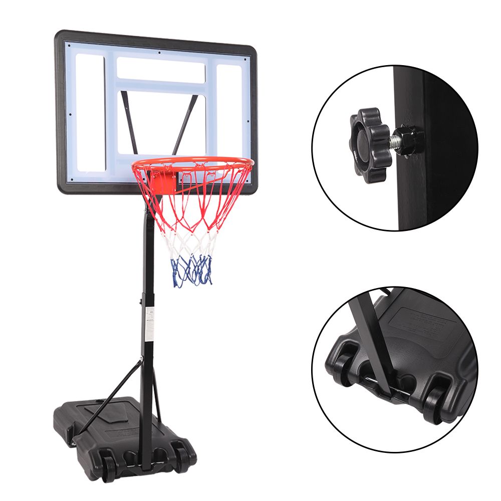 Adjustable Height Portable PVC Swimming Pool Basketball Stand for 7# Balls