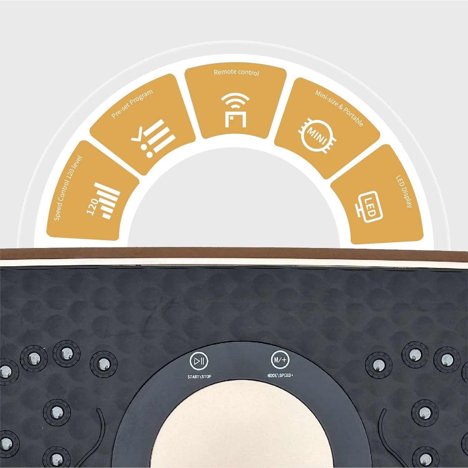 Vibration Plate Fitness Platform, Whole Body Exercise Machine for Lymphatic Drainage, Shaking Workout Board with 120 Speed Levels, Fat Burner and Weight Loss Equipment for Men and Women.