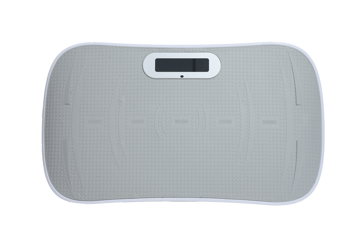 Full Body Vibration Plate Crazy Fitness Massage 10-Frequency Weight Loss & Fat Burner Shaking Machine For Unisex Grey 034