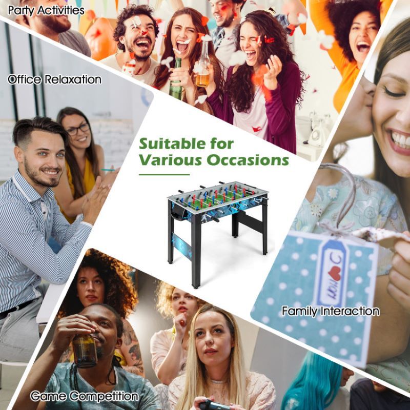 Mini Foosball Table with Score, soccer table Keeper for Usage Occasions Recreative