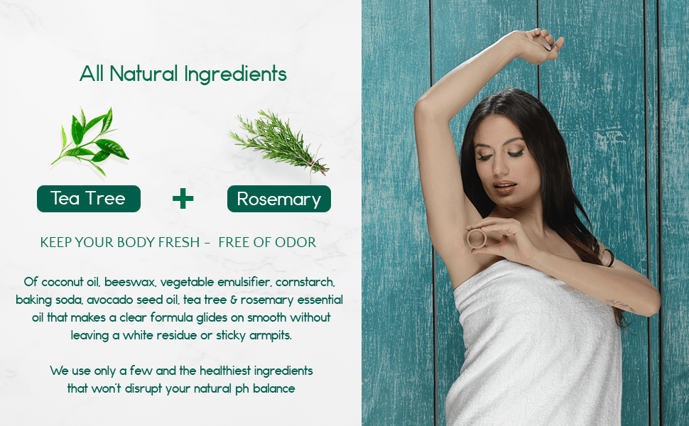 Eco-Friendly Plastic-Free Deodorant - 3oz Natural Formula