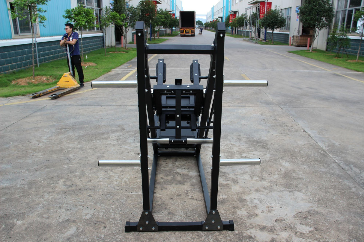 Leg Press Hack Squat Machine, Professional Adjustable Leg Press Machine for Home Gym with Linear Bearing, Specialty Hack Squat Machine for Full Lower Body Workout with Weight Storage