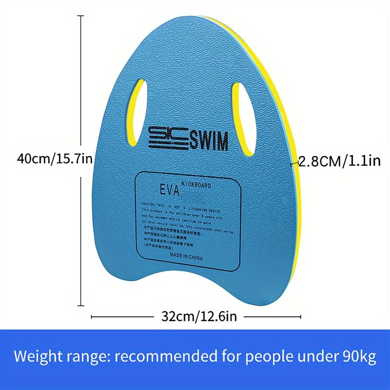 Lightweight Portable Swimming Board for Kids & Adults - kickboard swimming Anti-Slip Floating Training Aid