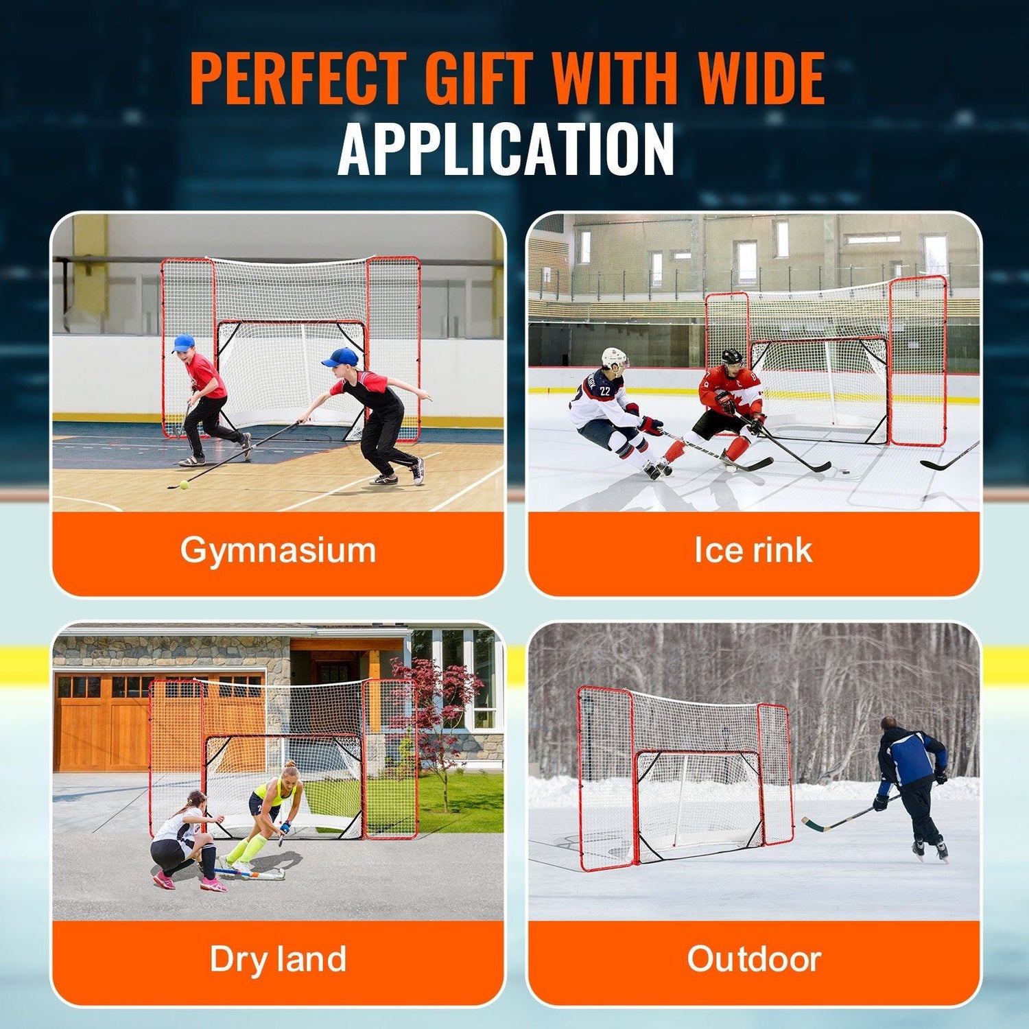 hockey net, hockey goal, youth street hockey net Outdoor Steel Hockey Net 72"