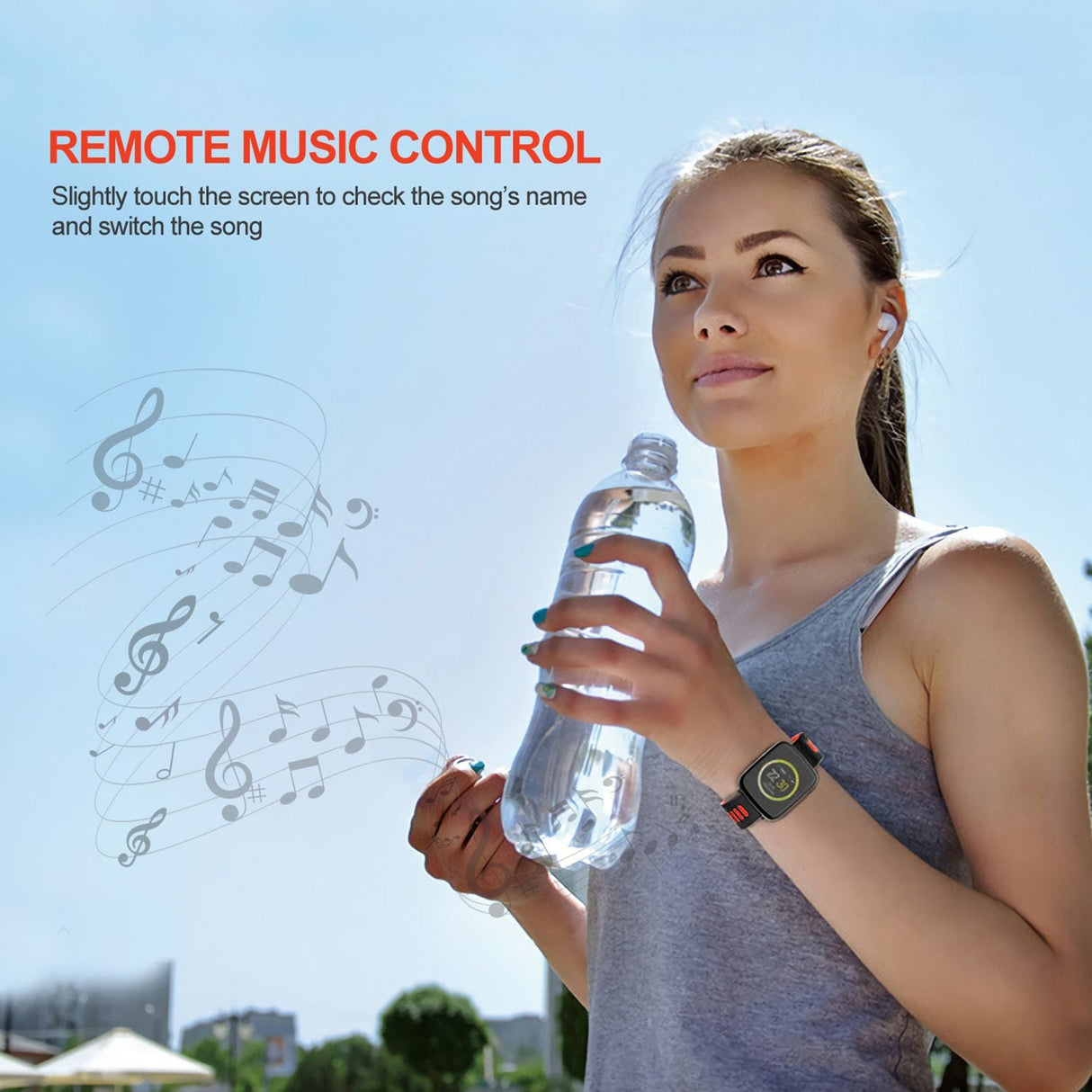 Smartwatch Fitness Tracker 1.54'' Color Screen IP68 Waterproof Activity Tracker