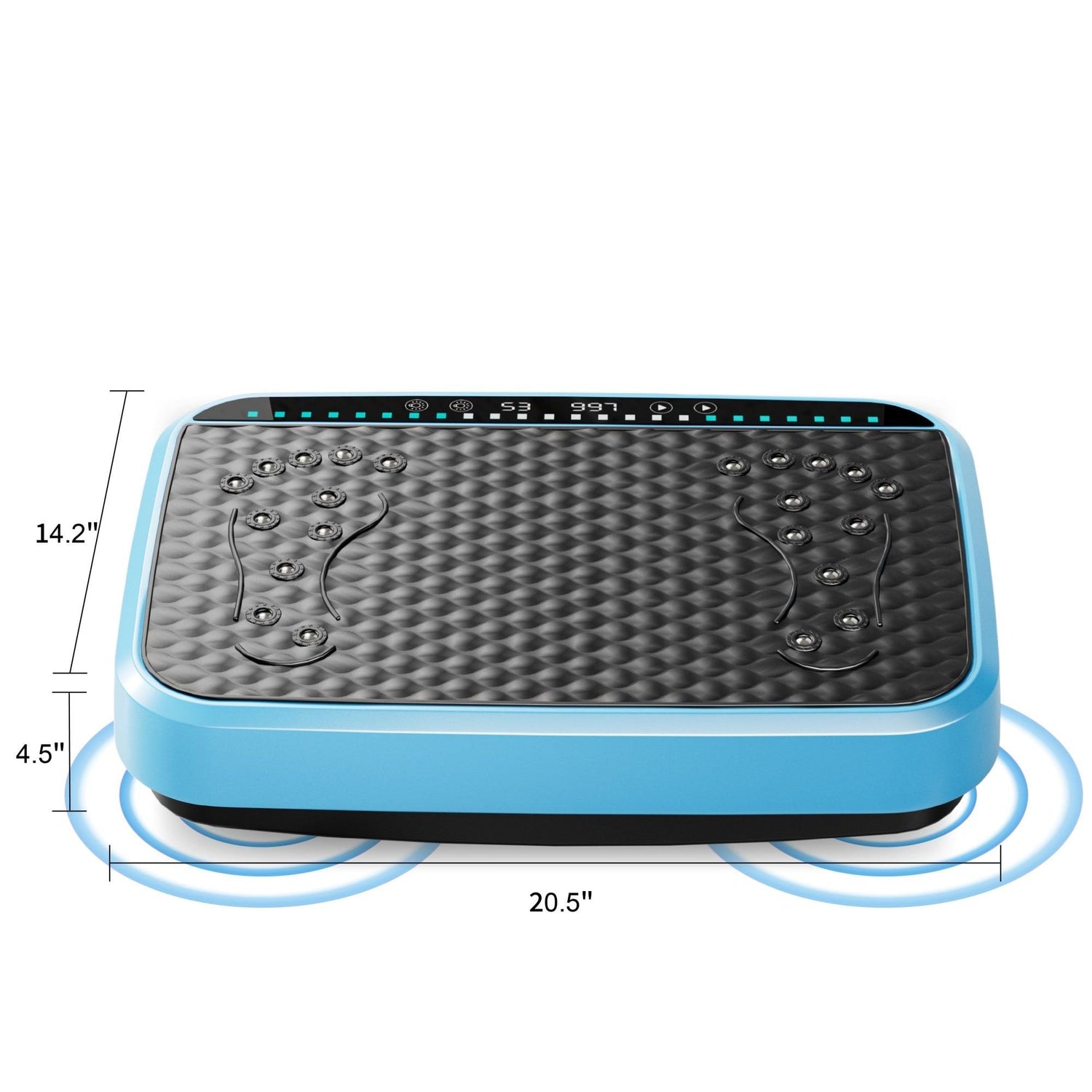 Vibration Plate Exercise Machine, Whole Body Fitness Platform for Lymphatic Drainage, Vibrating Shaker Board with 120 Speed Levels, Weight Loss and Fat Burner Workout Equipment for Women and Men