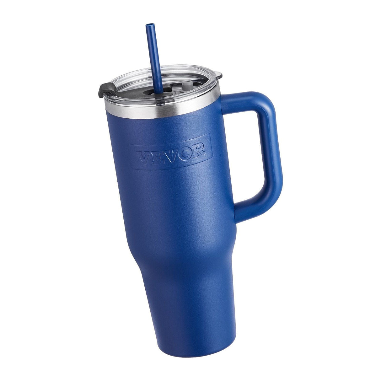 40 oz rambler Insulated tumbler Stainless Steel Coffee Cup Handheld Blue