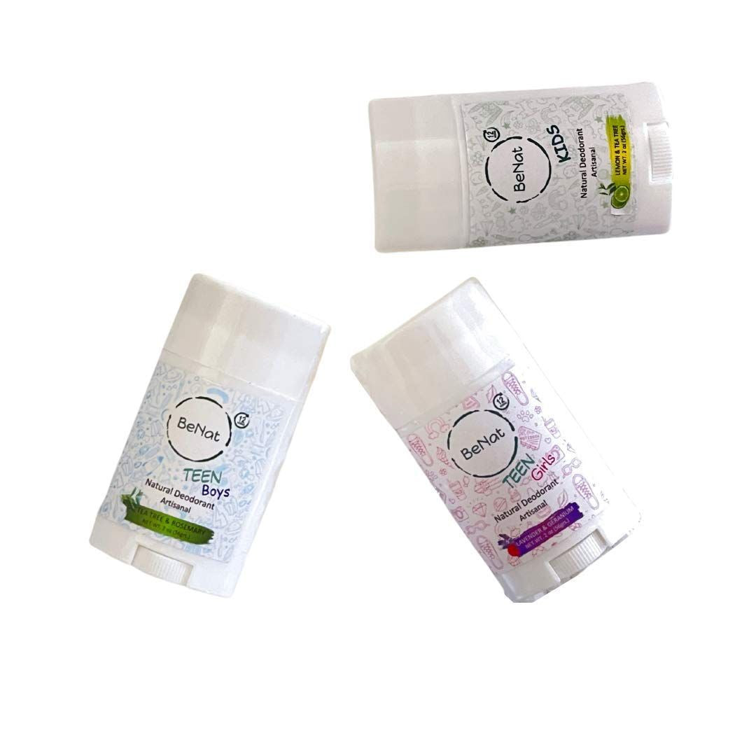 Gentle All-Natural Deodorant for Kids & Teens, Paraben-Free, Fun Fragrance Collection
