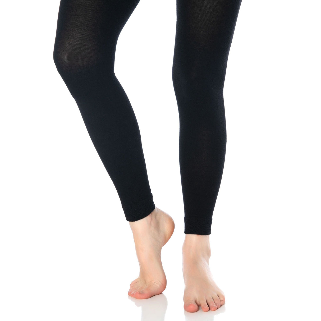 Black Thermal Leggings for Women Microfiber Soft Stretchy Full Winter seamless Warm Tight Leggings