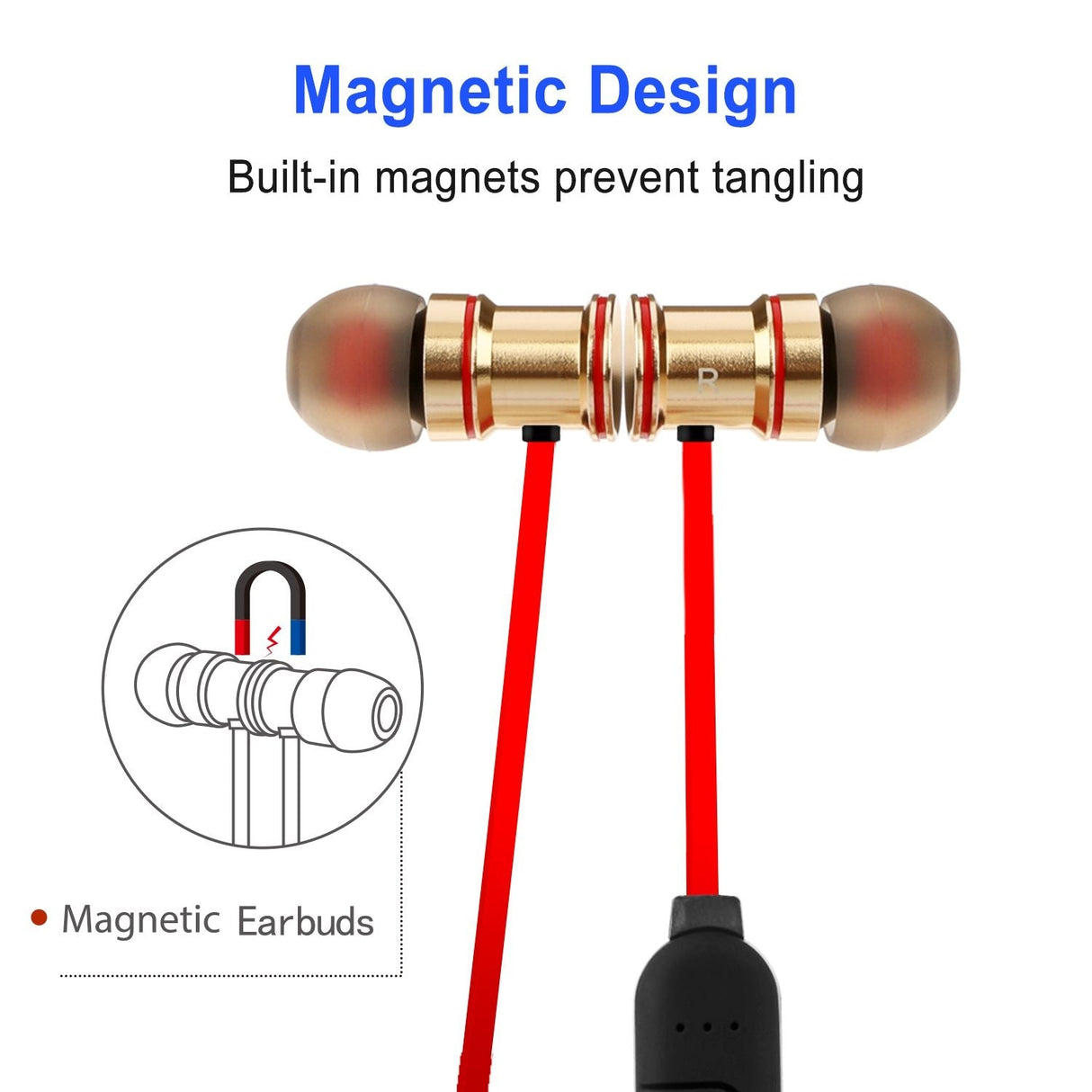 Sport Headsets Wireless V4.1 In-Ear Stereo Headphones Sweat-proof Running Earbuds