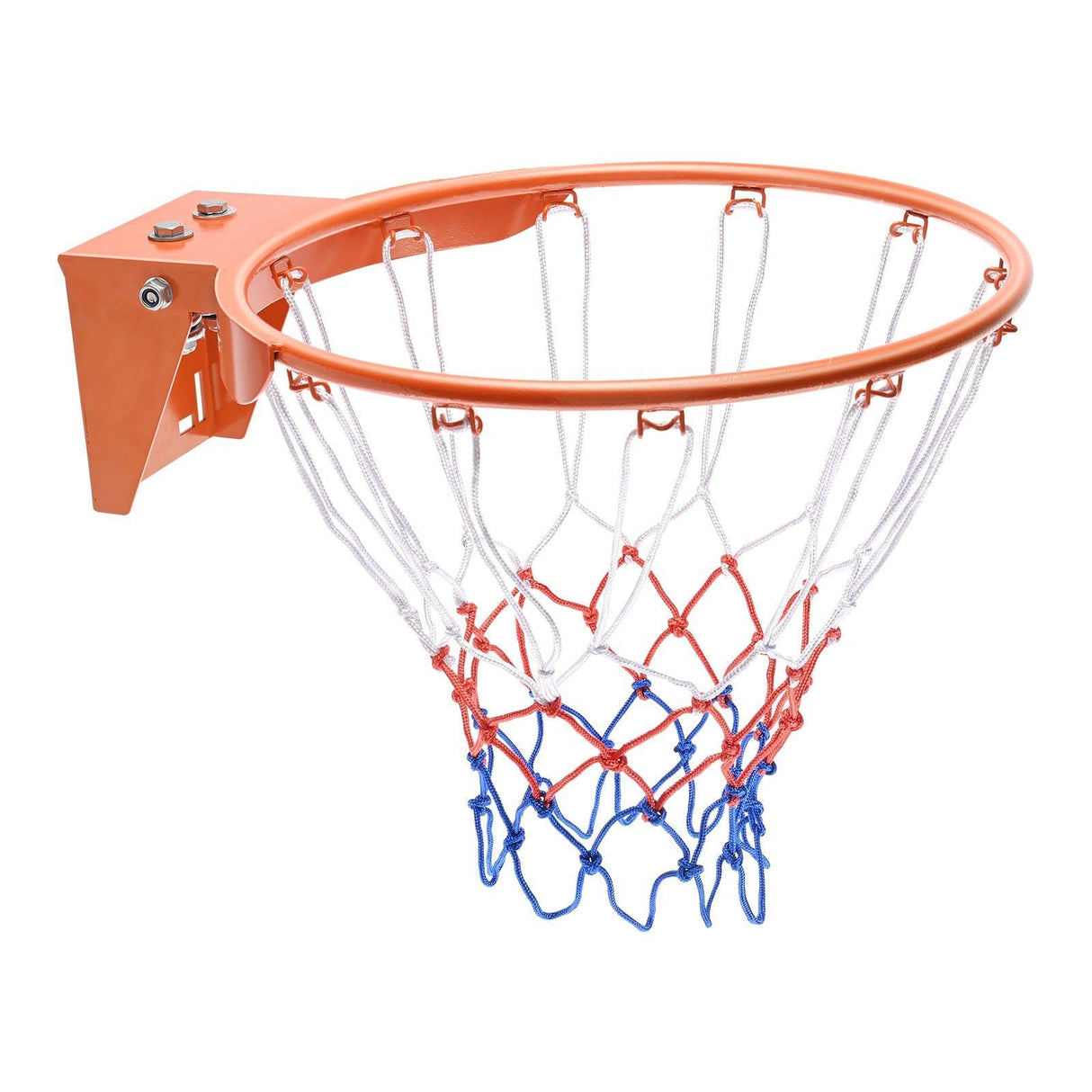 Durable Wall-Mounted Basketball Rim with Net - Indoor/Outdoor Basketball Goal