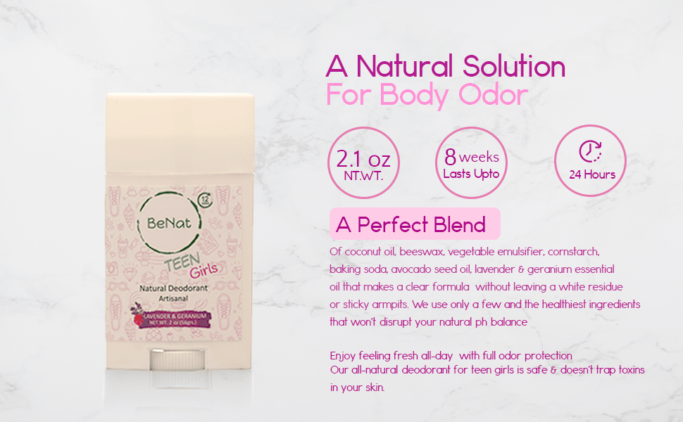 Gentle All-Natural Deodorant for Kids & Teens, Paraben-Free, Fun Fragrance Collection