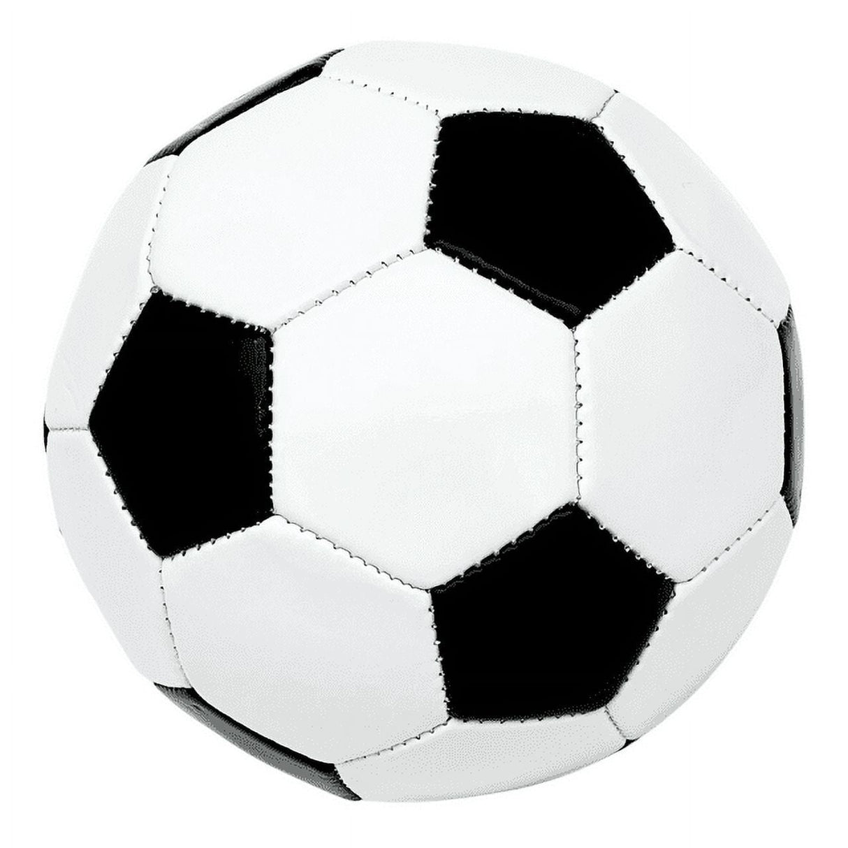Durable Weatherproof Mini Soccer Ball – 6-Inch Lightweight Outdoor Kids' Ball in Black and White