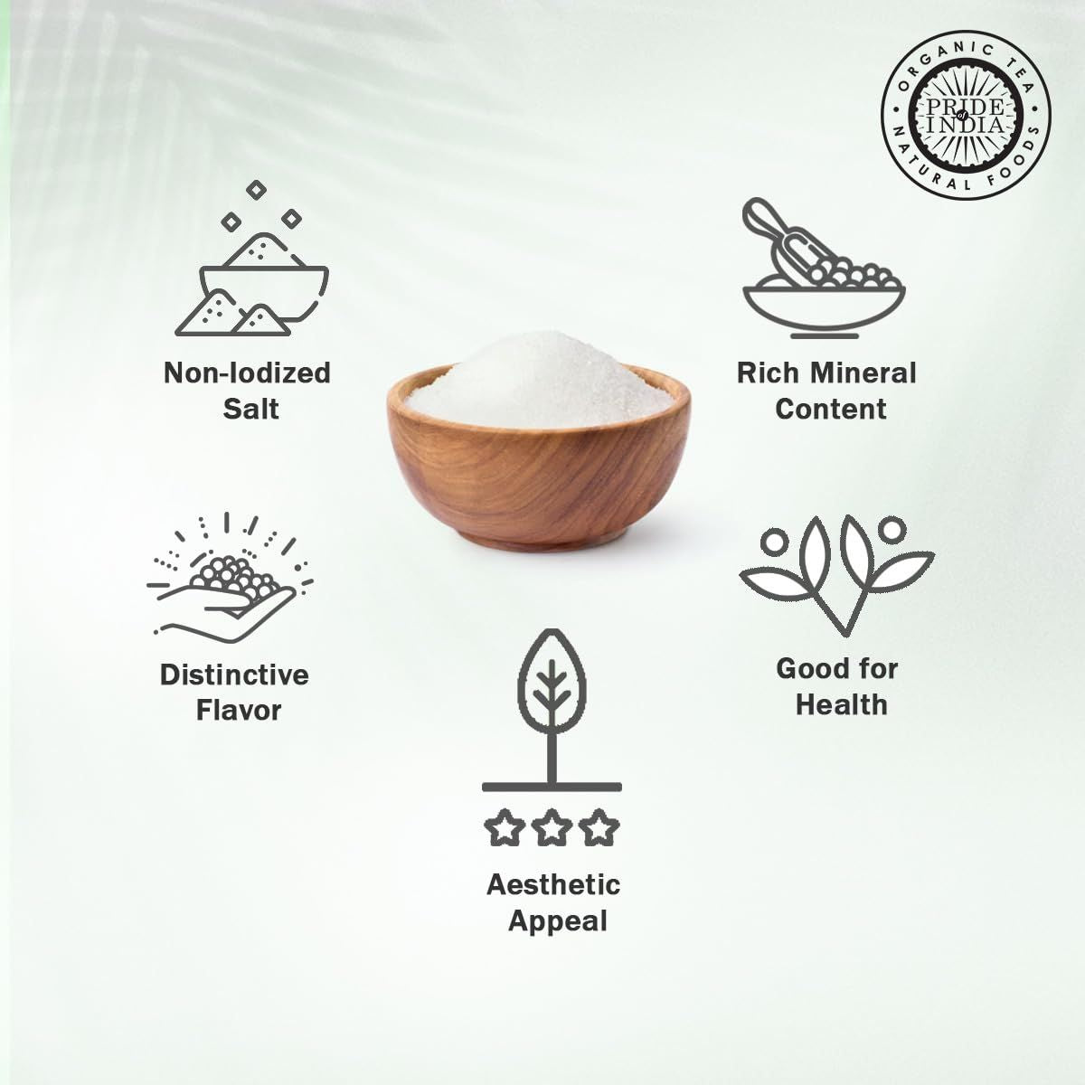 Himalayan White Salt by Pride of India - 2.2Lbs - Rarest & Enriched W/84+ Natural Minerals- Low Sodium- Mineral Rich Nutrition and Enhanced Taste- Healthier Table Salt Substitute