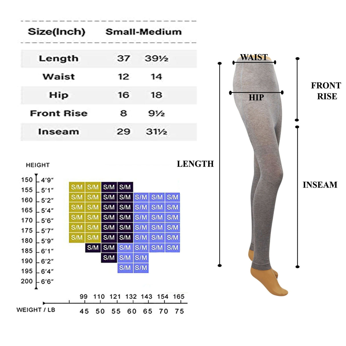 Black Thermal Leggings for Women Microfiber Soft Stretchy Full Winter seamless Warm Tight Leggings