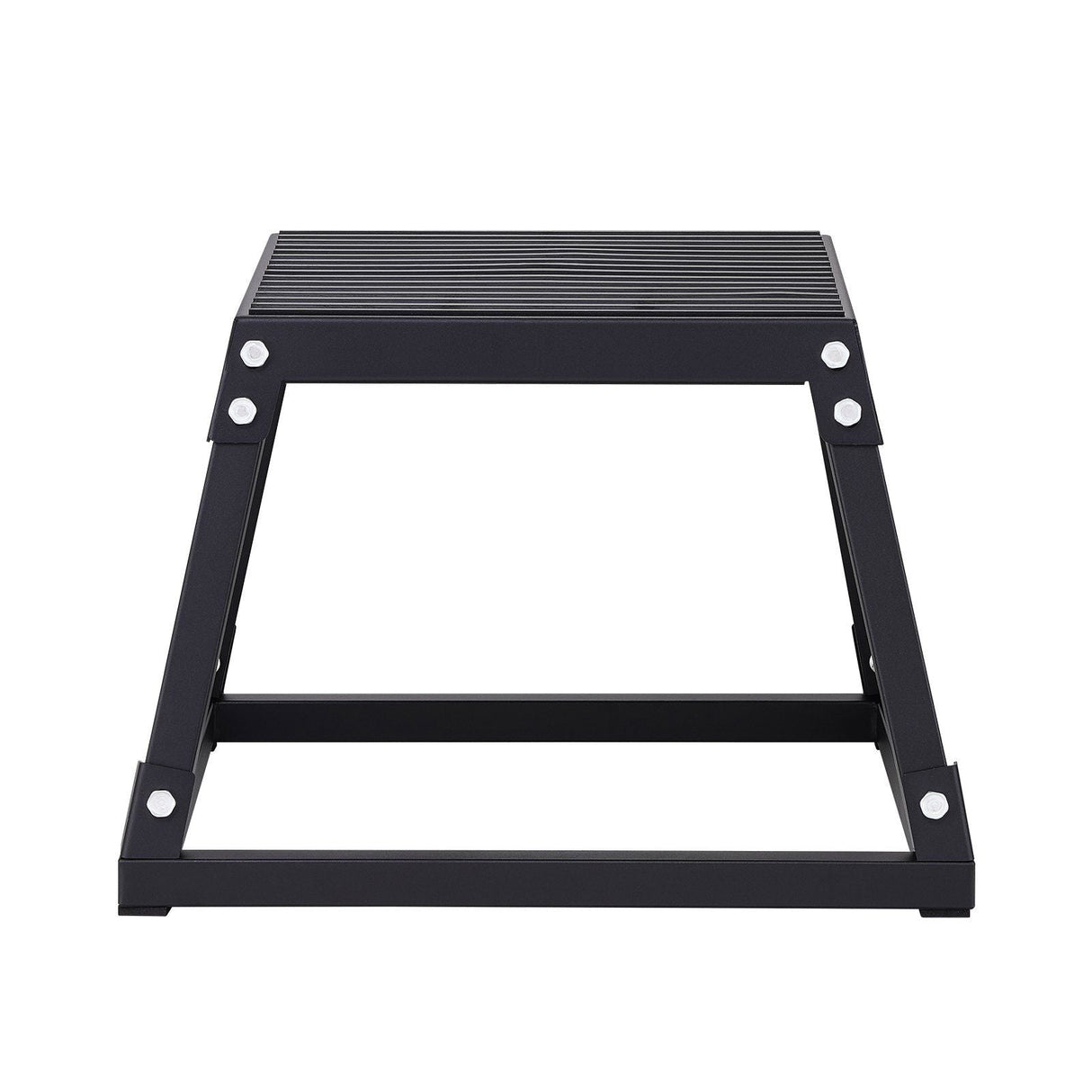 Steel 12 Inch Plyometric Jump Box for Agility Training - Anti-Slip Fitness Platform for Home Gym