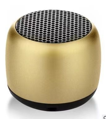 Compact Steel Bluetooth Speaker - HiFi IPX5 Waterproof Mini Sound System with TWS Interconnections