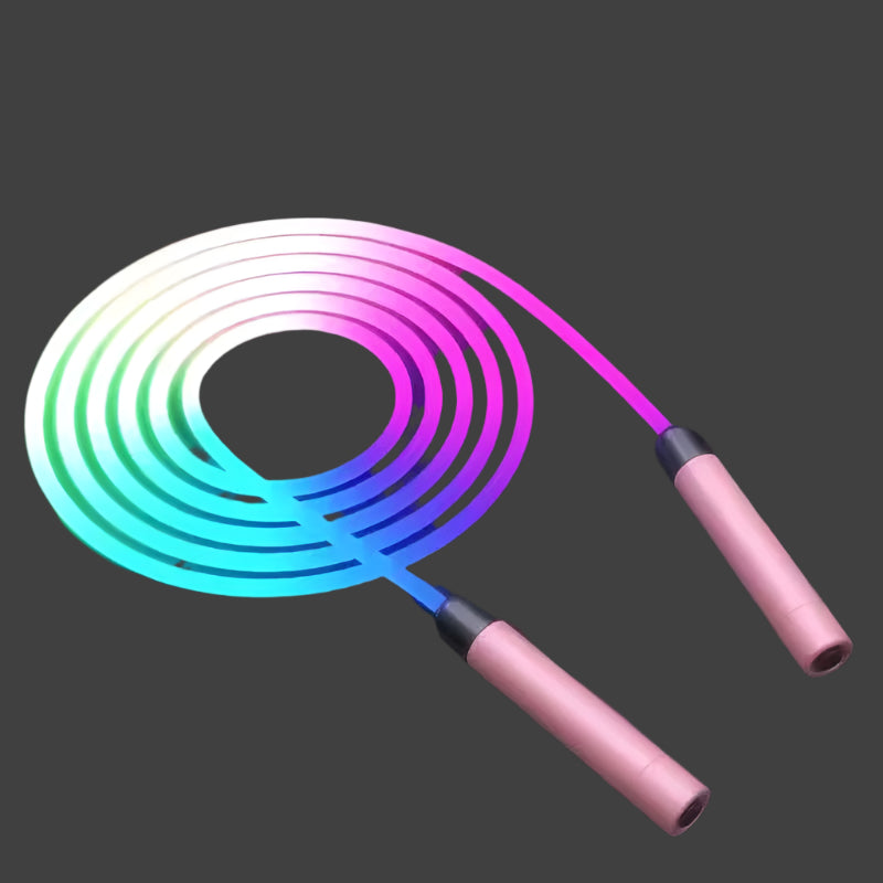 Jump Rope; Glowing Skipping Rope; Silicone Handles Fast Speed LED Light Up Rope Without Tangles; For Basic Jumping Training; Workouts; Fitness