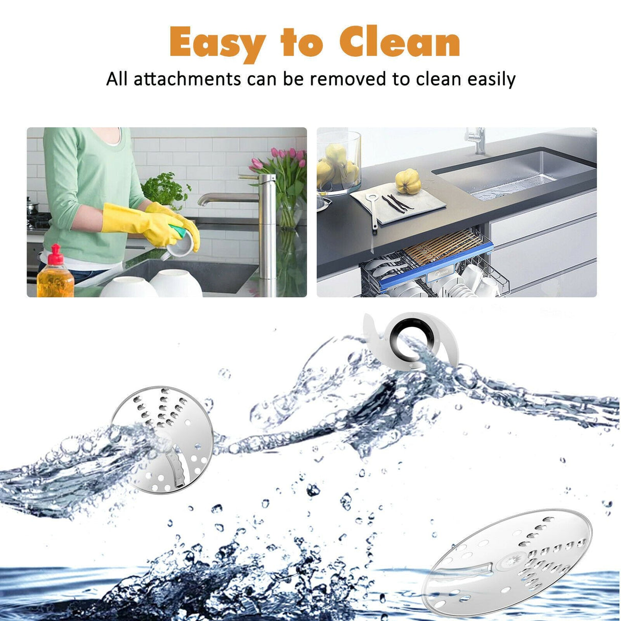 All-in-One 600W Food Processor and Mixer with 10-Cup Capacity for Chefs