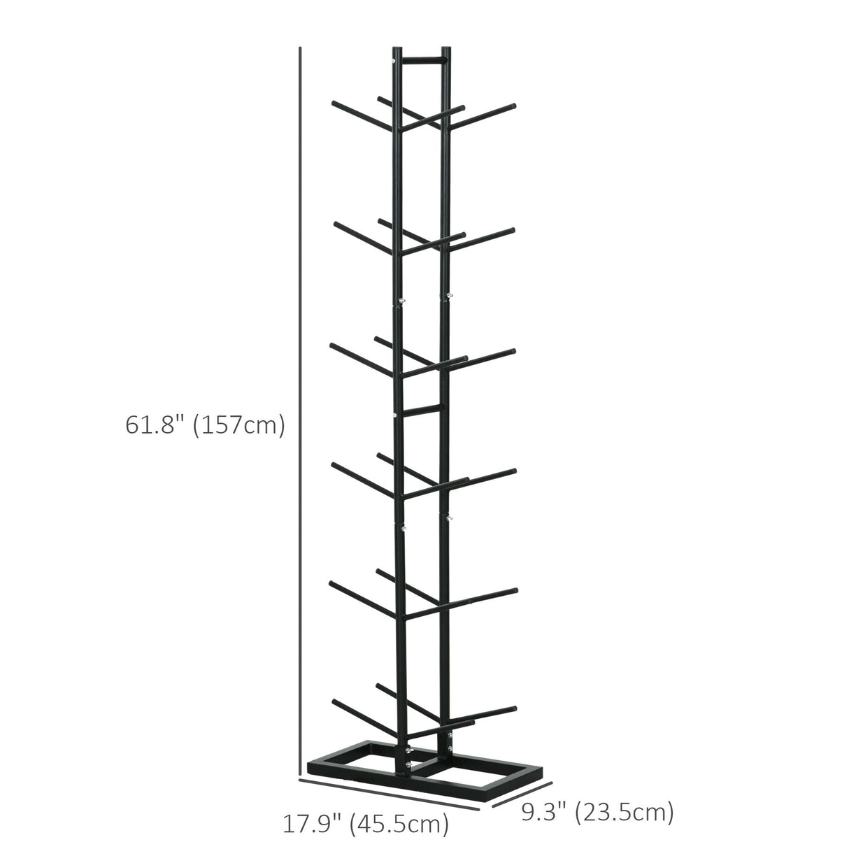 Soozier Vertical Basketball Rack, 12-Ball Capacity Organizer for Gym & Garage