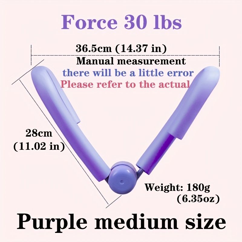Purple Medium Yoga; Fitness Pelvic Floor Muscle exercise; Used to Tighten Buttocks to Reduce Inner Thigh Fat; Stovepipe Fat Reducer to Contract Pelvic Floor Muscles