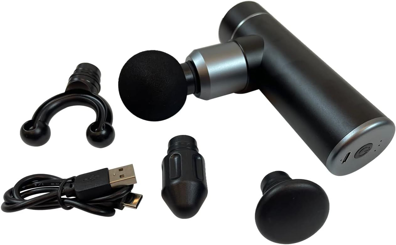 Professional Muscle Therapy Massage Gun - Deep Tissue Relief with 3 Speeds & 4 Attachments for Home & Gym