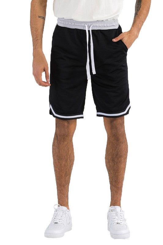 High-Performance Solid Basketball Shorts for Athletes