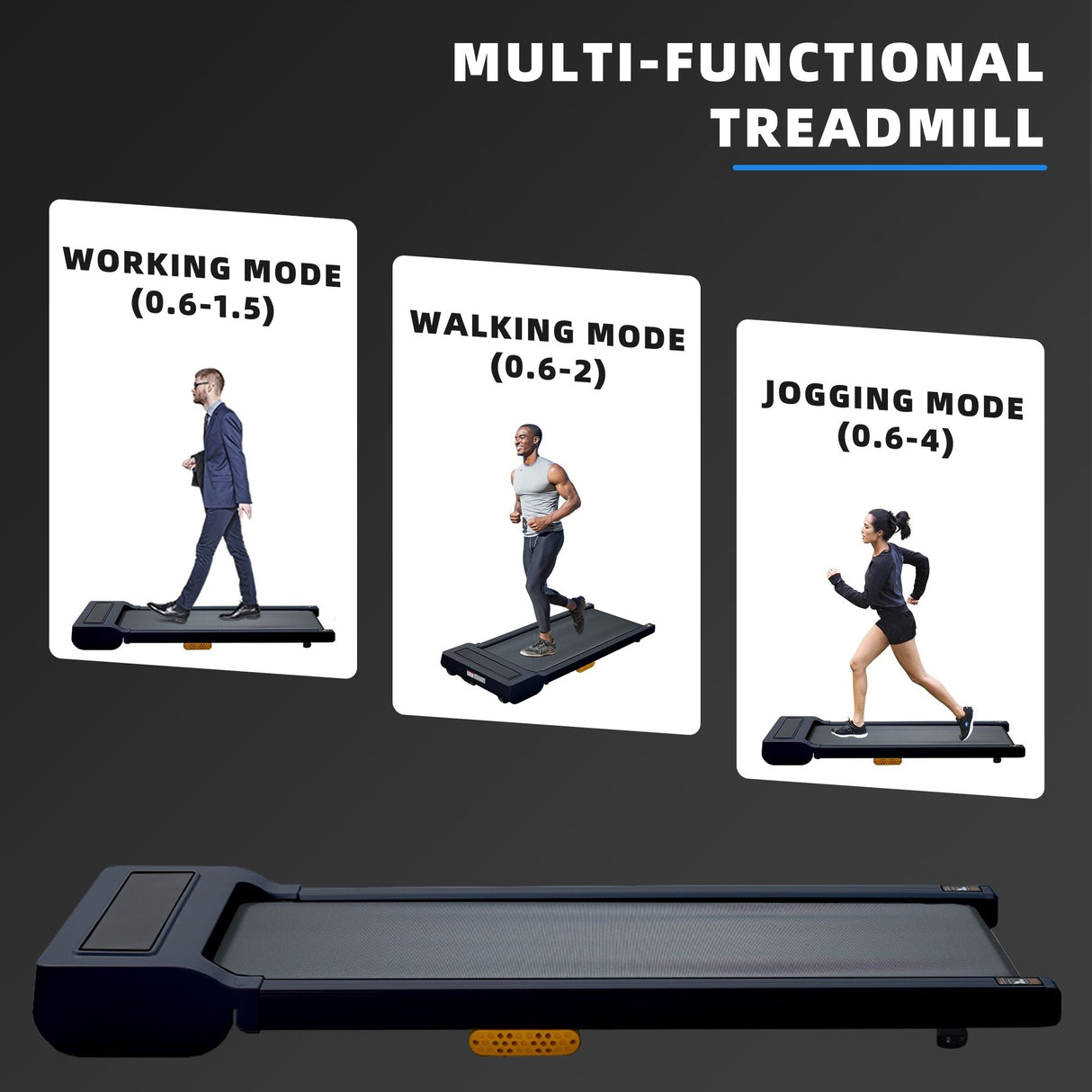 Compact High-Efficiency Brushless Motor Treadmill with LED Display for Home Fitness
