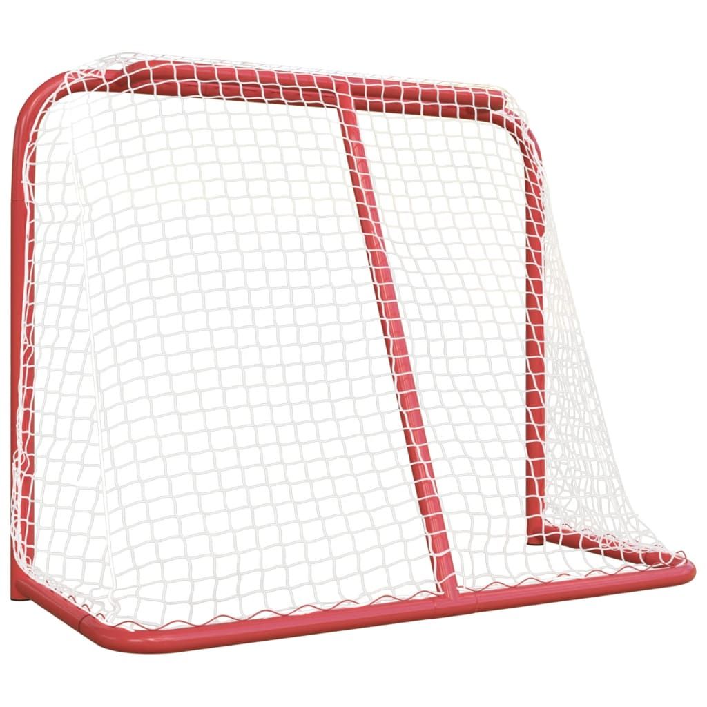 Hockey Goal Red and White 72"x28"x48" hockey net Polyester