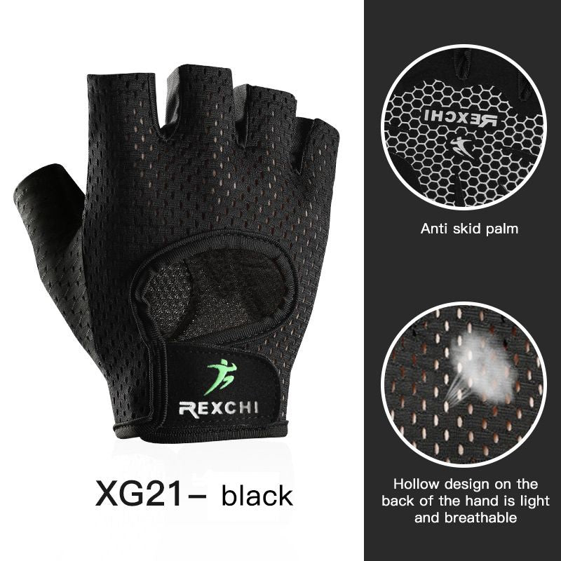 Weightlifting gloves Yoga Training gloves Sports gym gloves Thin Non-slip Half Finger Cycling Gloves Equipment