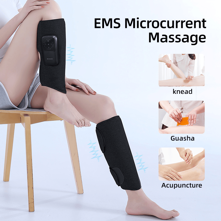 PSK709J-2 Air Compression Calf Massager with EMS Pulse and Vibration for Soothing Leg Relief