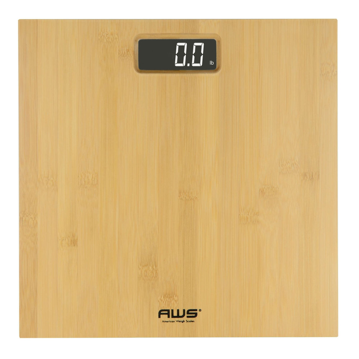 BS-1321-BMLCD BAMBOO BATHROOM SCALE 397LB