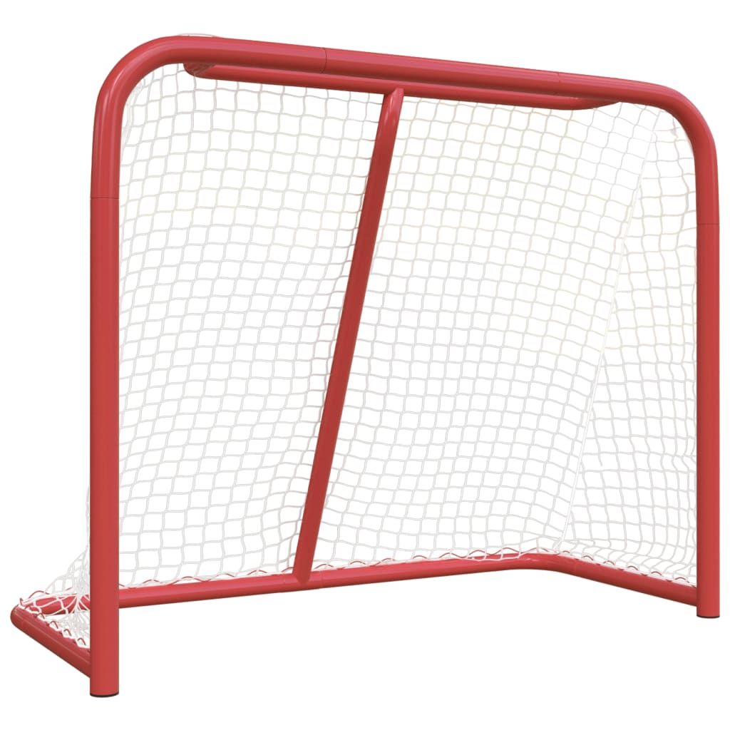Hockey Goal Red and White 72"x28"x48" hockey net Polyester
