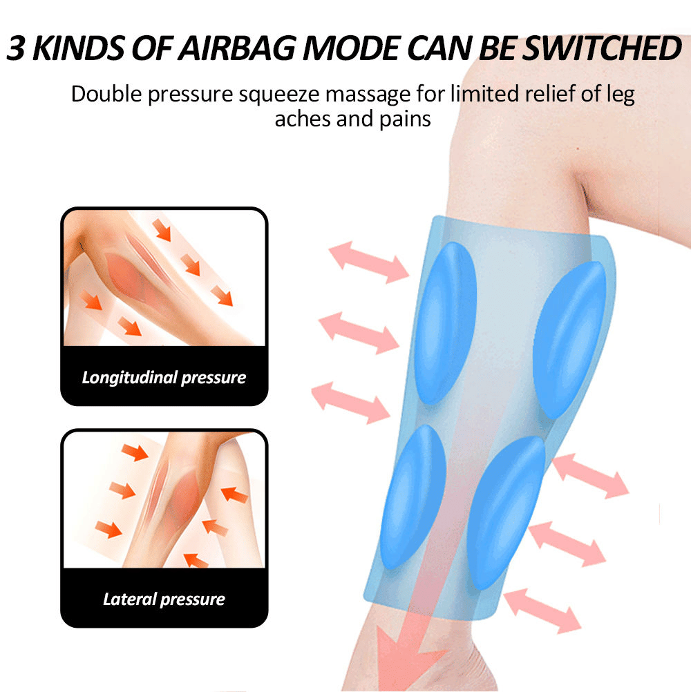PSK709J-2 Air Compression Calf Massager with EMS Pulse and Vibration for Soothing Leg Relief