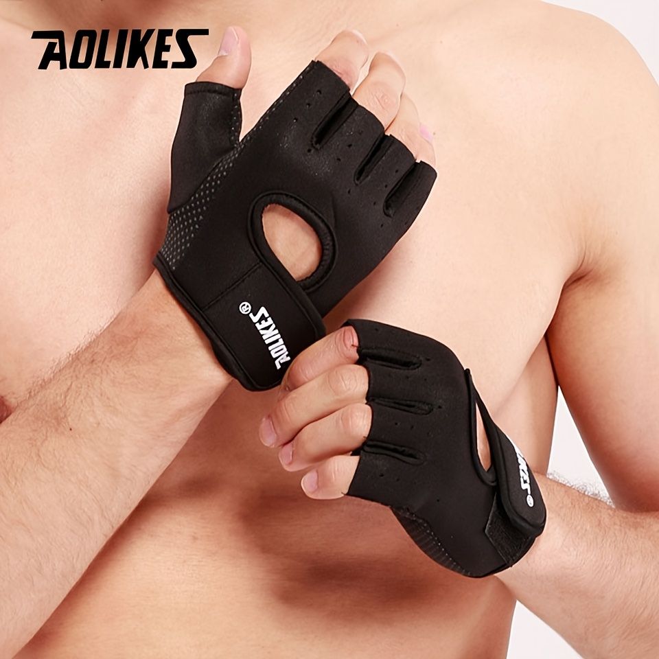 1pair Unisex multi-functional weightlifting Gloves suitable for Cycling Exercise Training Pull Ups Fitness Climbing, Rowing and more
