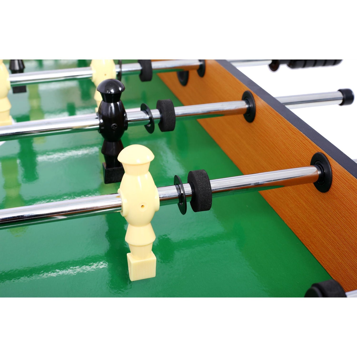 5-in-1 Multi-Game Table - Billiards, Push Hockey, Foosball, Ping Pong, and Basketball brown /blue