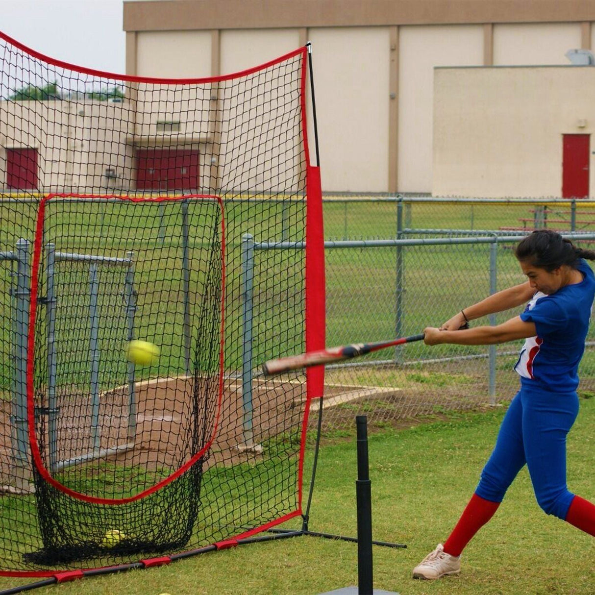 7x7ft Baseball Softball Tee ball Practice softball Net Batting Hitting Pitching Training baseball Net