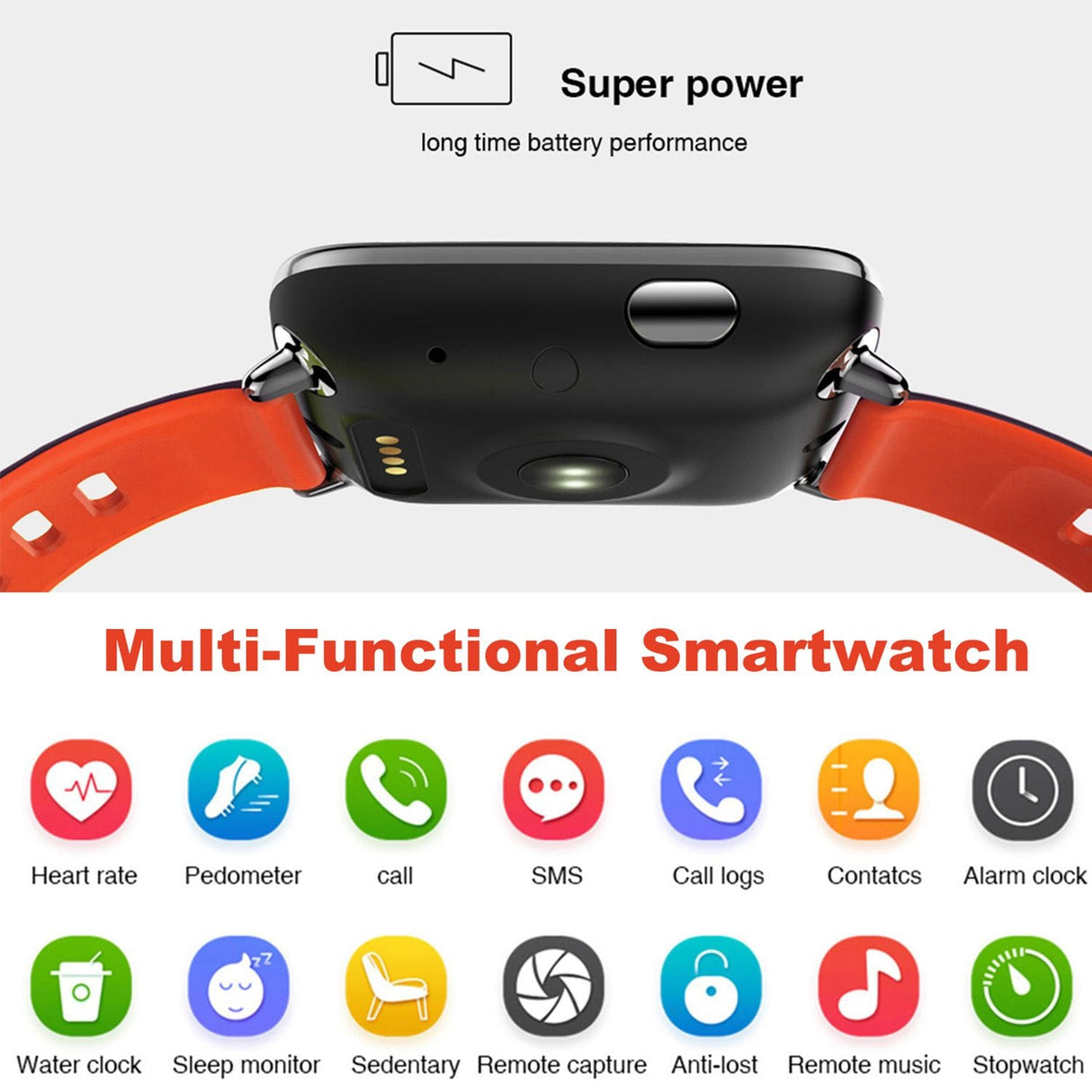 Smartwatch Fitness Tracker 1.54'' Color Screen IP68 Waterproof Activity Tracker