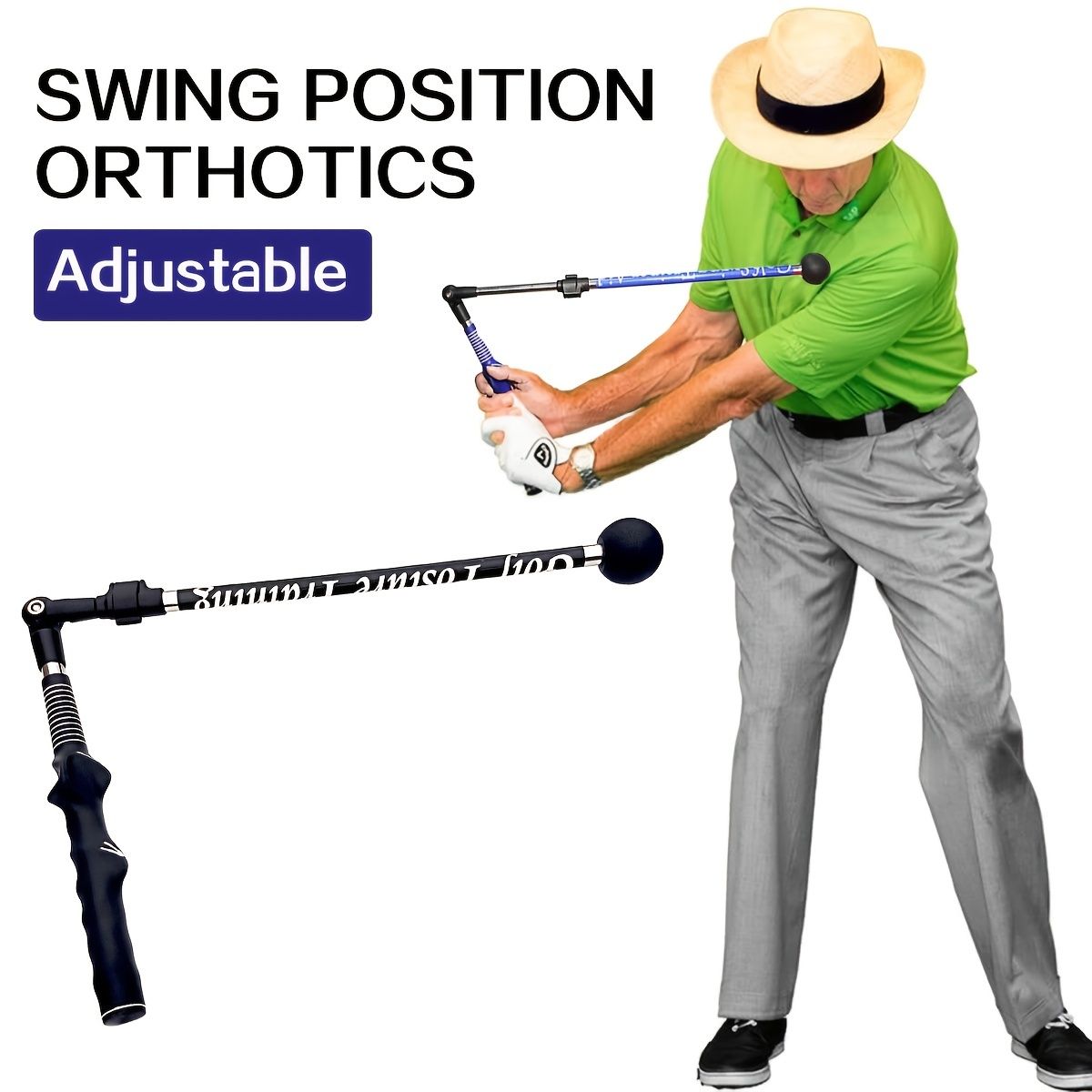 Golf Swing Trainer for Aid Hand Strength Flexibility Power; Shoulder Turn - Lightweight; Durable Golf Trainer With Ergonomic Grip